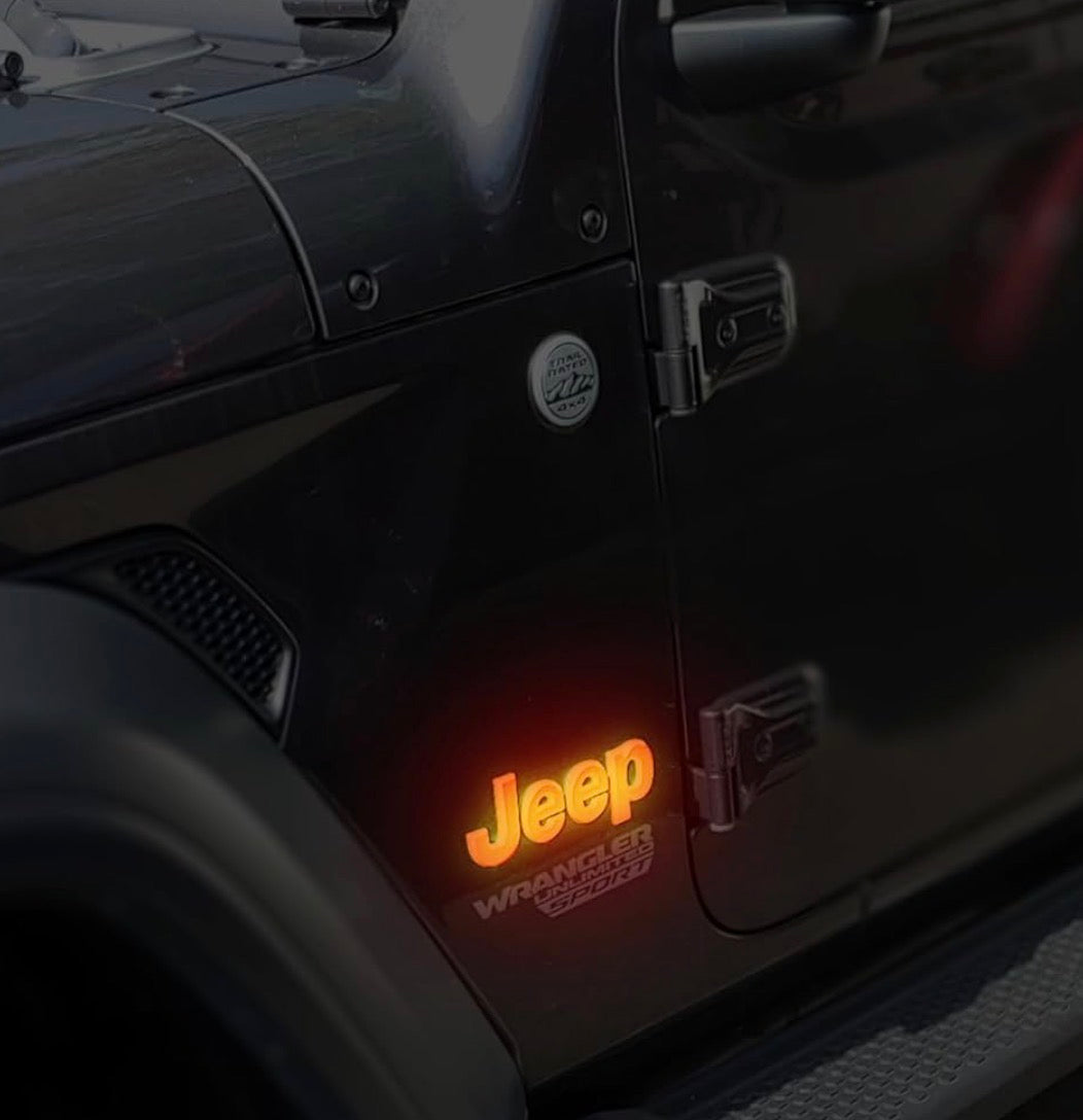 Custom Jeep Rgb fender emblem