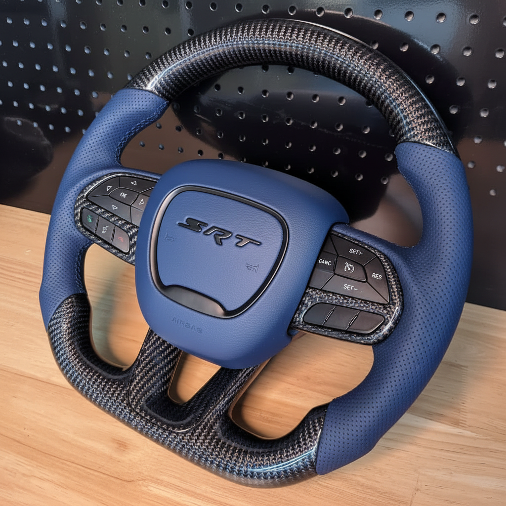 15+ Chrysler 300 steering wheel- jazz blue leather