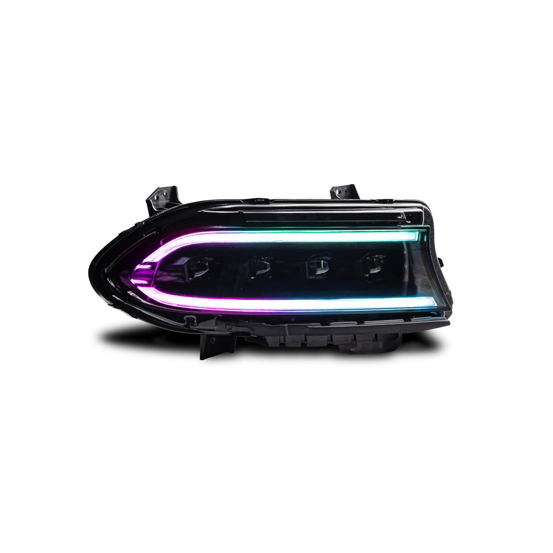 LAYE 2015–2024 Dodge Charger warhorse series LED Headlights w/ Switchback DRL & Amber Sequential Turn Signals