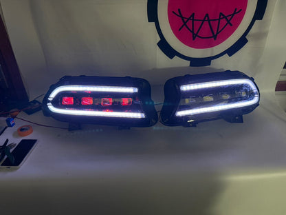 LAYE 2015–2024 Dodge Charger warhorse series LED Headlights w/ Switchback DRL & Amber Sequential Turn Signals