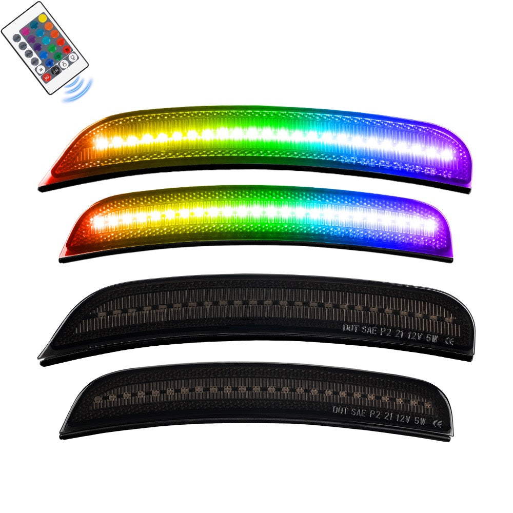 RGB Dodge Charger 2015 +Front+Rear Bumper LED side marker