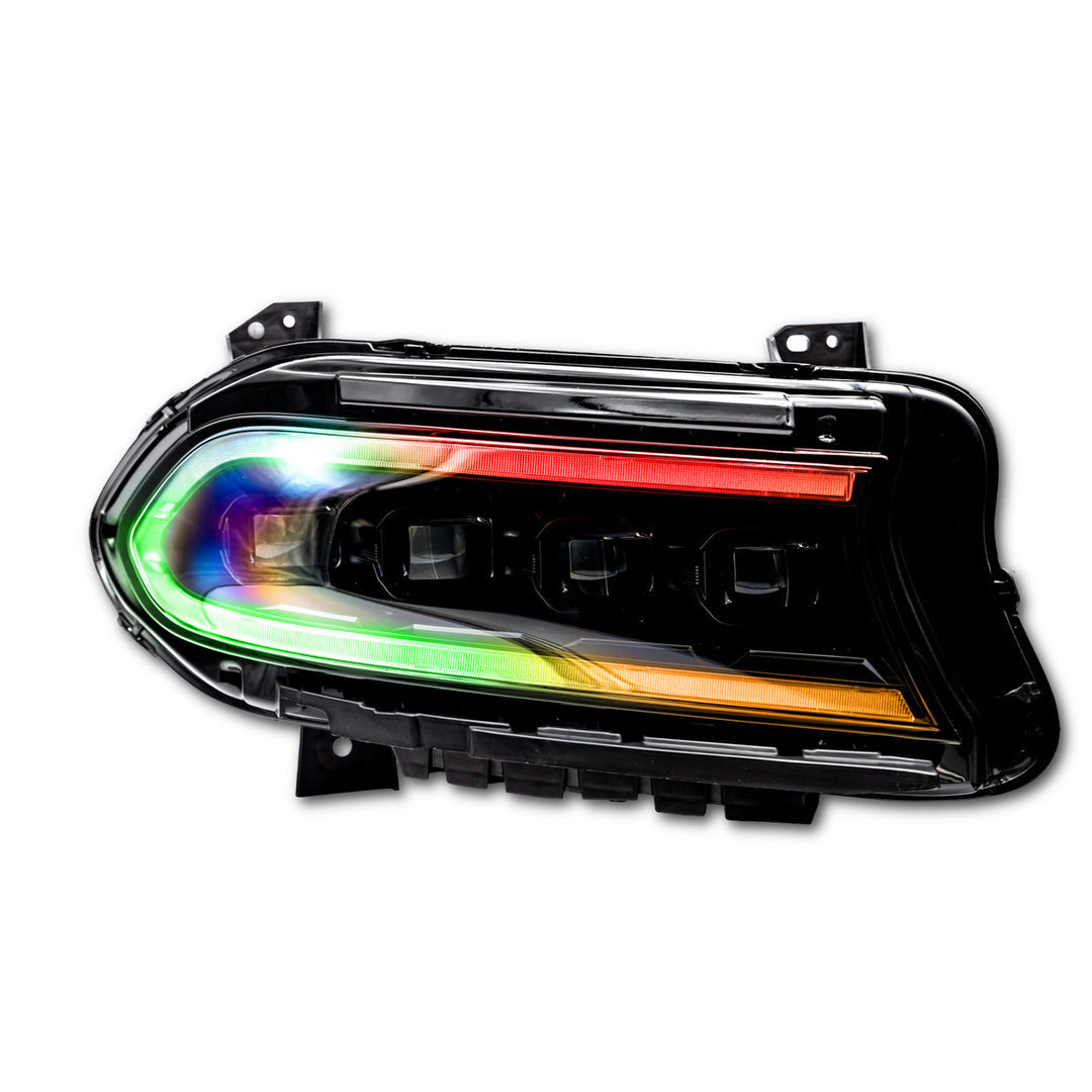 LAYE 2015–2024 Dodge Charger warhorse series LED Headlights w/ Switchback DRL & Amber Sequential Turn Signals