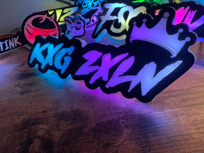 CUSTOM MADE led rgb emblem
