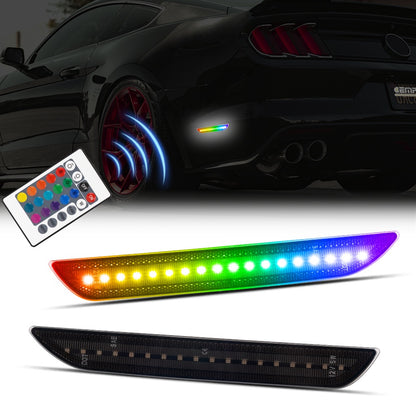 RGB LED Side Marker Lights for Ford Mustang ( 15-25) S550 & S650