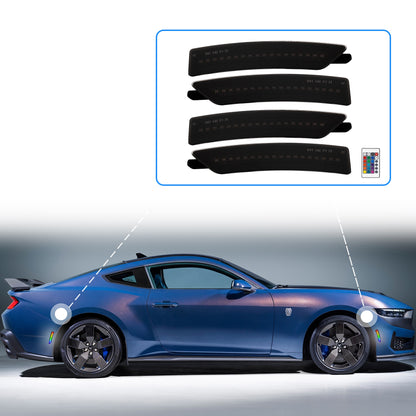 RGB LED Side Marker Lights for Ford Mustang ( 15-25) S550 & S650
