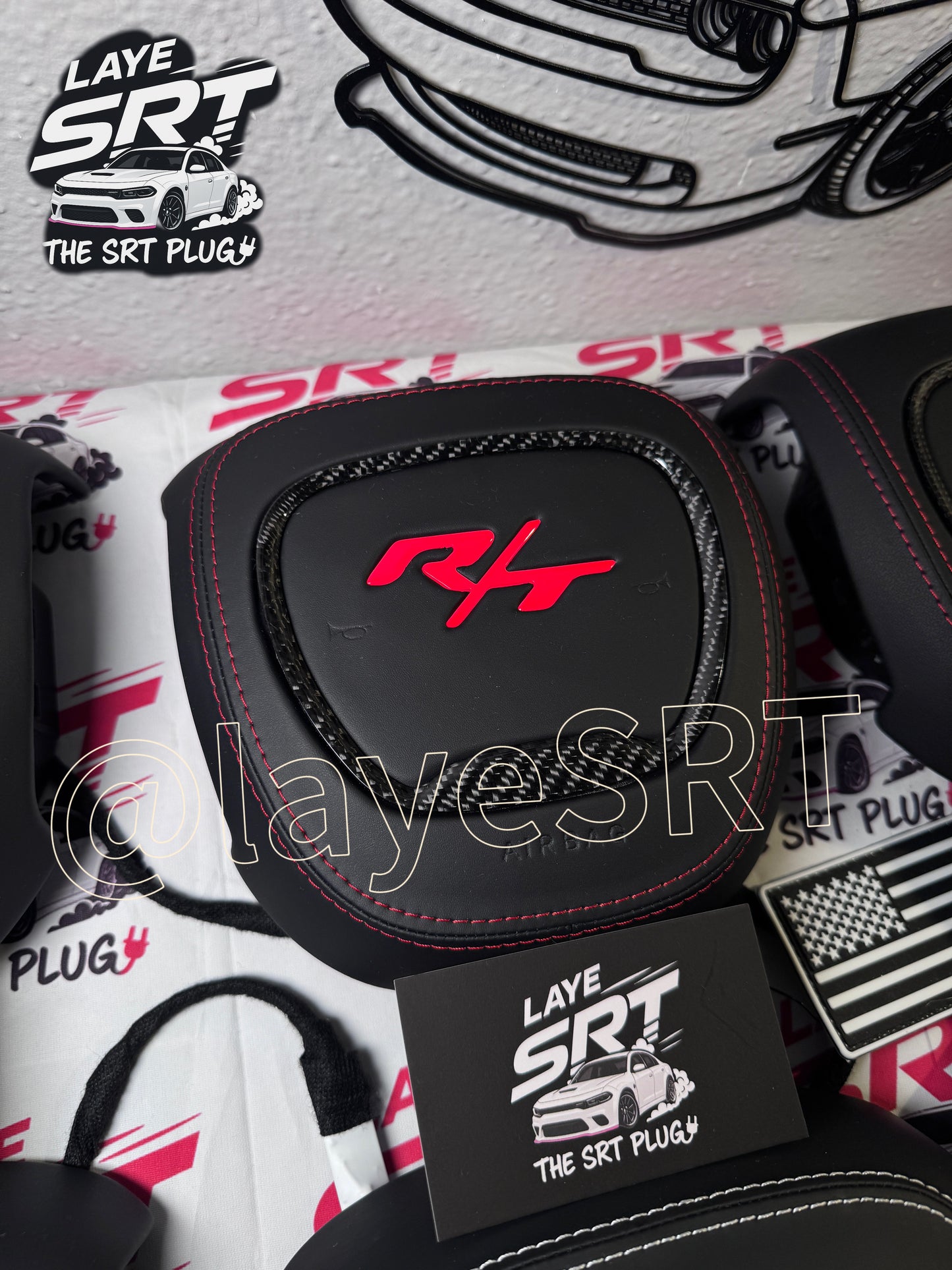 Custom 392, Hellcat ,Daytona, Scat pack,R/T, GT RGB light up airbag cover