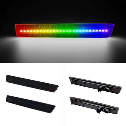 RGB Led side marker for Dodge Challenger 2008-14 & 2015-2023( Front+ Rear Bumper)