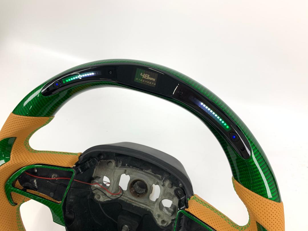 2015-2023 Dodge Green carbon fiber steering wheel