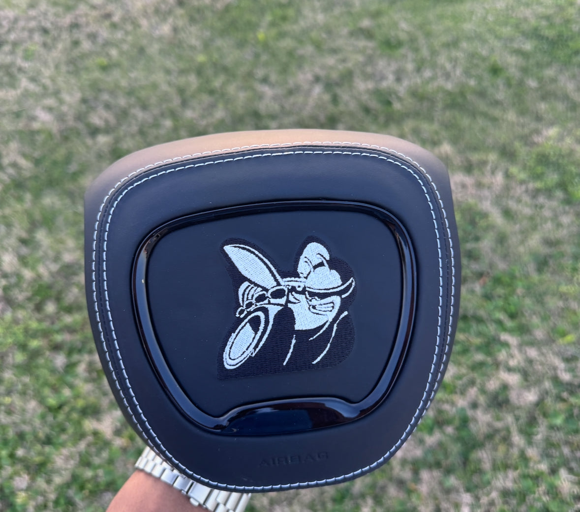 SCAT PACK black and white Airbag Cover for charger challenger scat pack 392