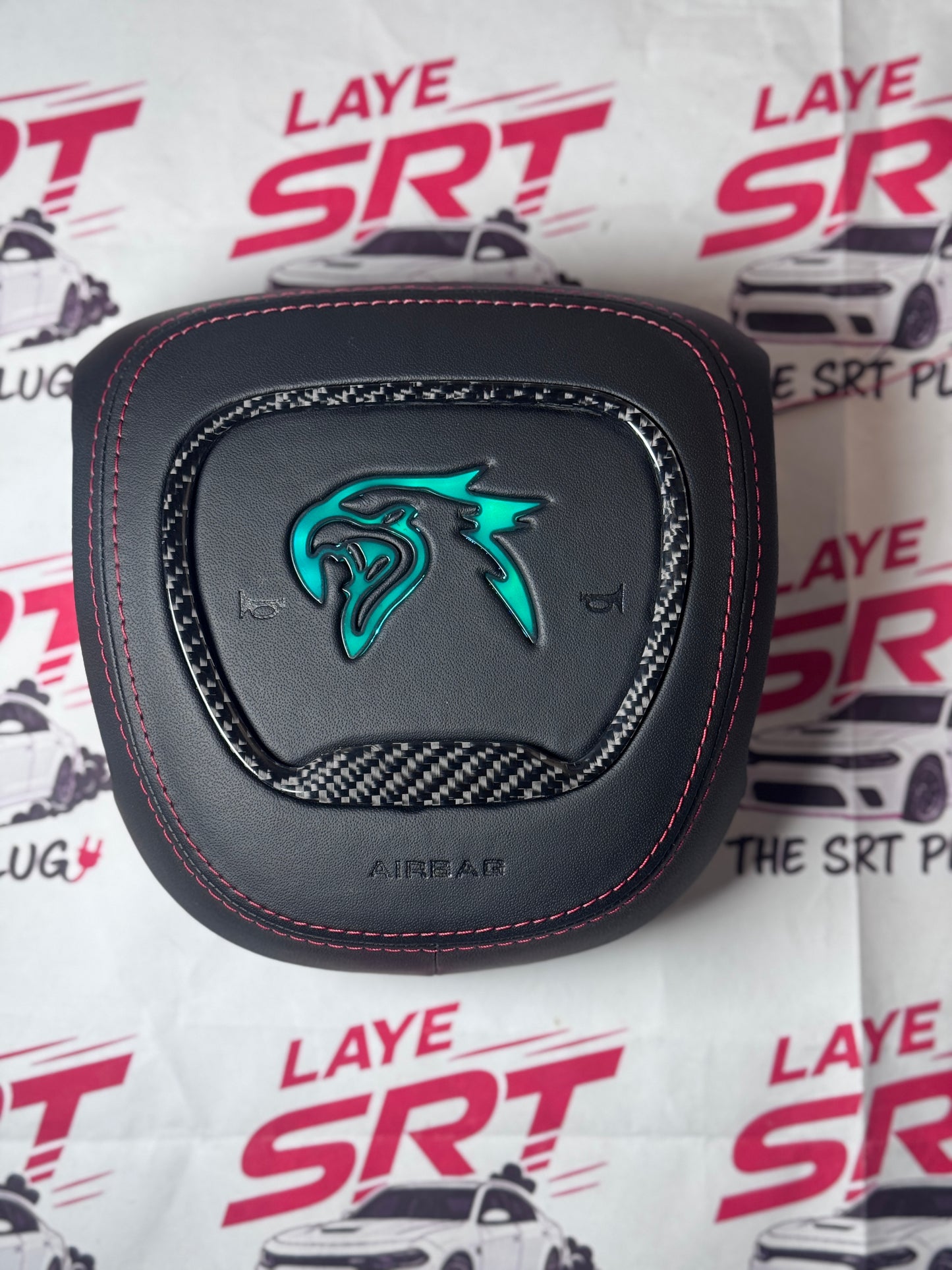 Trackhawk Led steering wheel air bag cover