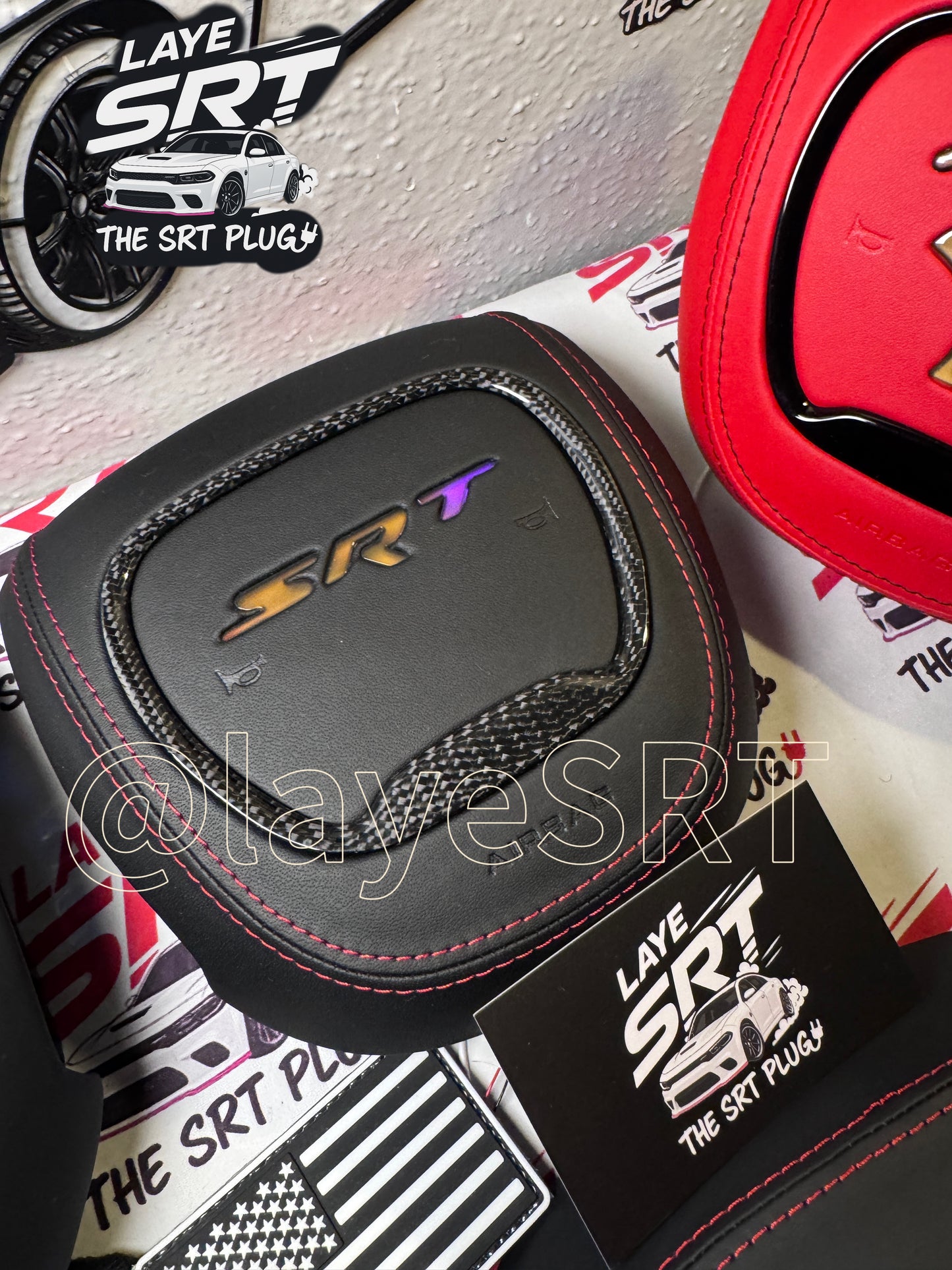 Custom 392, Hellcat ,Daytona, Scat pack,R/T, GT RGB light up airbag cover