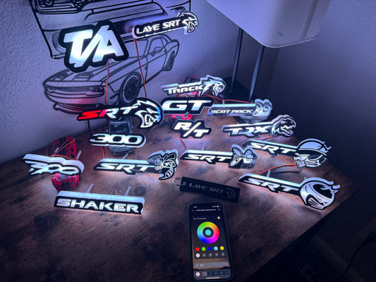 SRT, Hellcat, Scat Pack, R/T, 300, Daytona
LED Grill Emblem Decoration RGB for Charger, Challenger, Grand Cherokee and Durango - Multi Color
