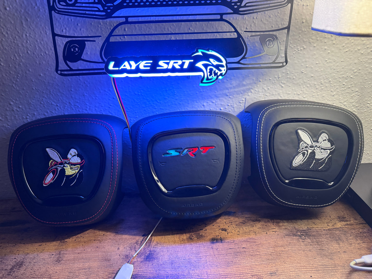 SRT RGB light up airbag /steering wheel cover