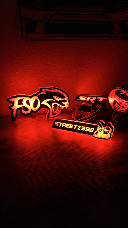 CUSTOM MADE led rgb emblem
