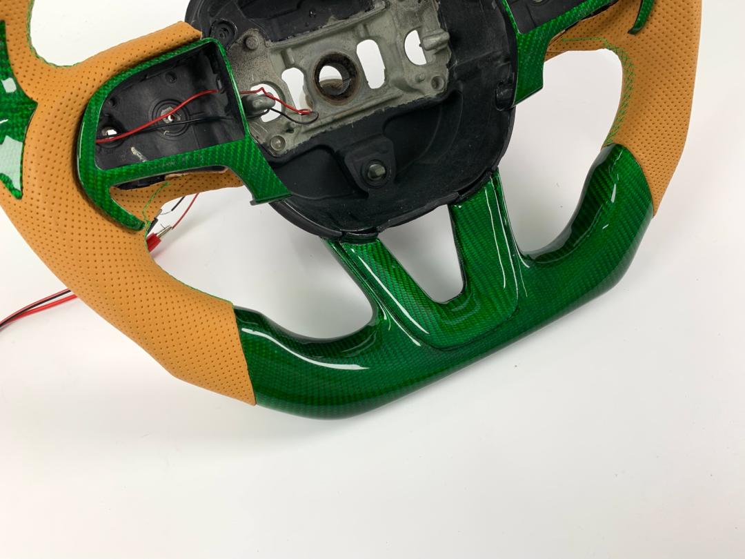 2015-2023 Dodge Green carbon fiber steering wheel