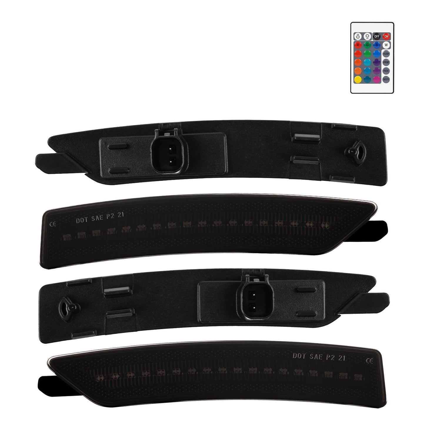 RGB LED Side Marker Lights for Ford Mustang ( 15-25) S550 & S650