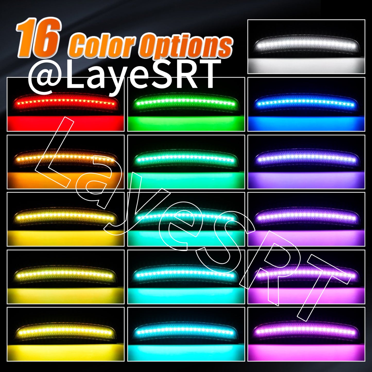 LayeSRT RGB LED Side Marker Lights for Dodge Durango (2021+)