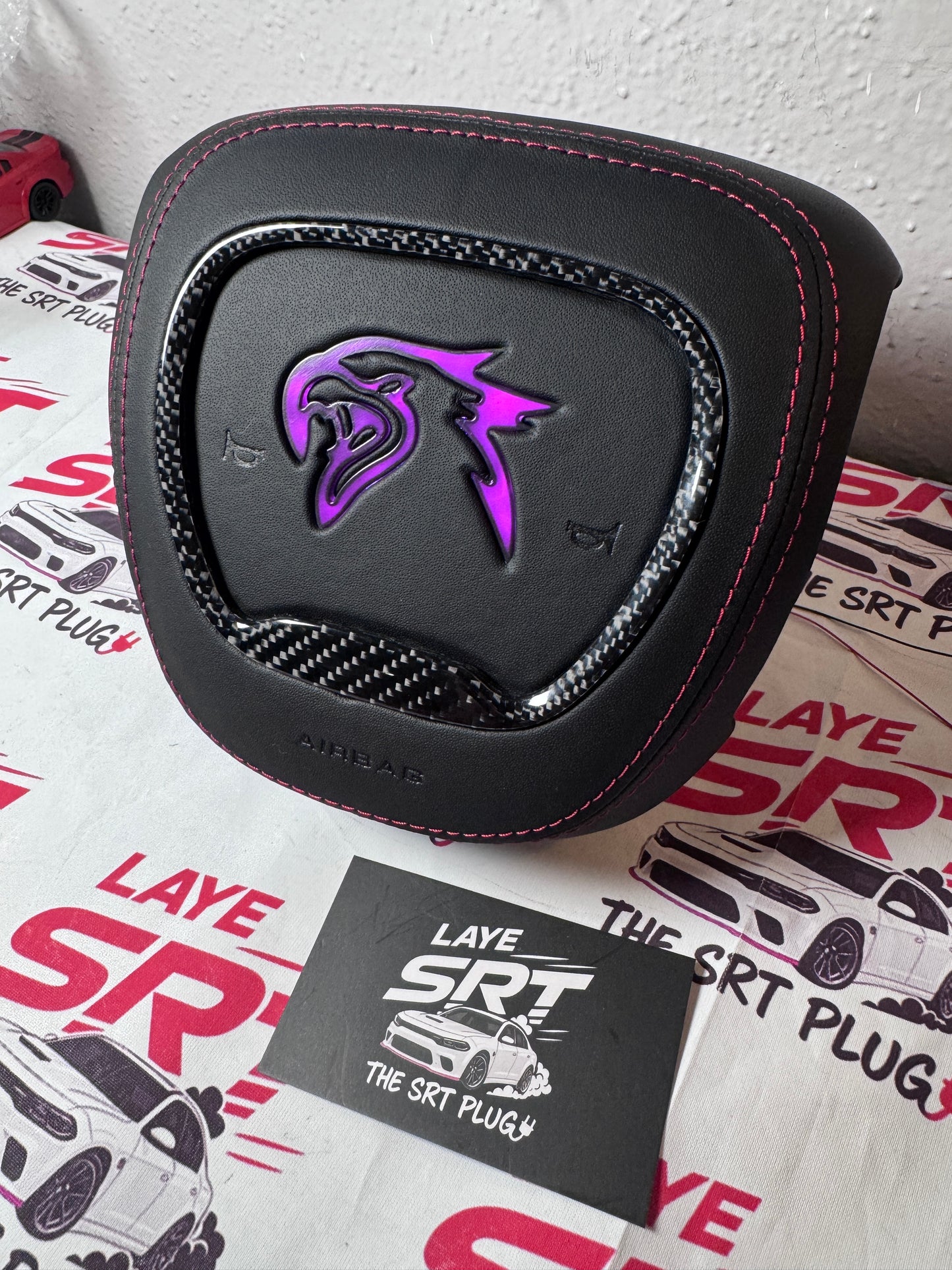 Trackhawk Led steering wheel air bag cover