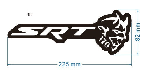 SRT Demon 170 led emblem