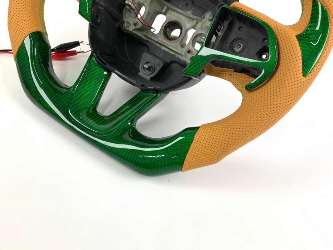 2015-2023 Dodge Green carbon fiber steering wheel