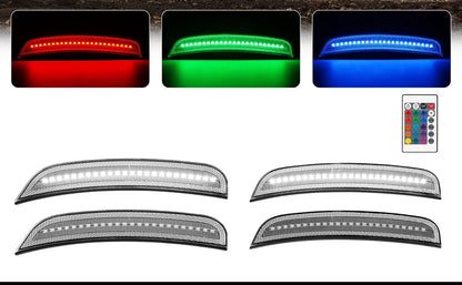 RGB Dodge Charger 2015 +Front+Rear Bumper LED side marker