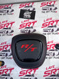 R/T leather airbag cover with red stripes