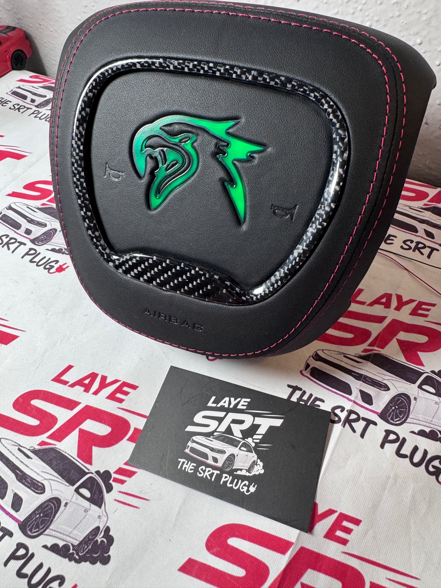 Trackhawk Led steering wheel air bag cover