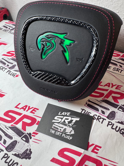 Trackhawk Led steering wheel air bag cover