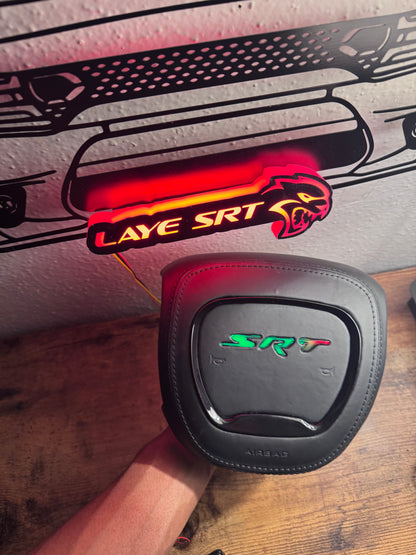 SRT RGB light up airbag /steering wheel cover