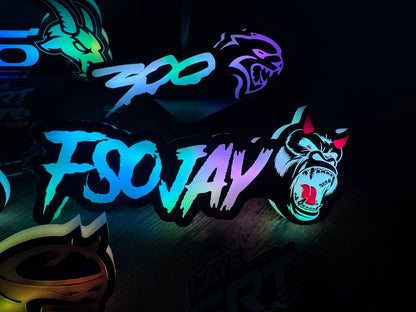 CUSTOM MADE led rgb emblem