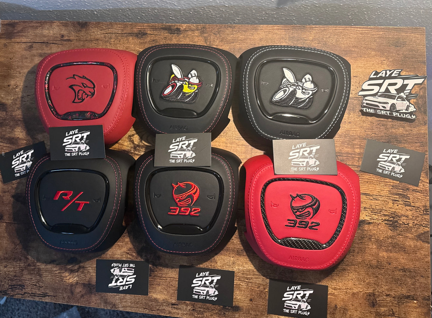 Custom airbag cover for SRT, scat pack, R/T, hellcat ,300, GT,SXT fits mopar 2015+
