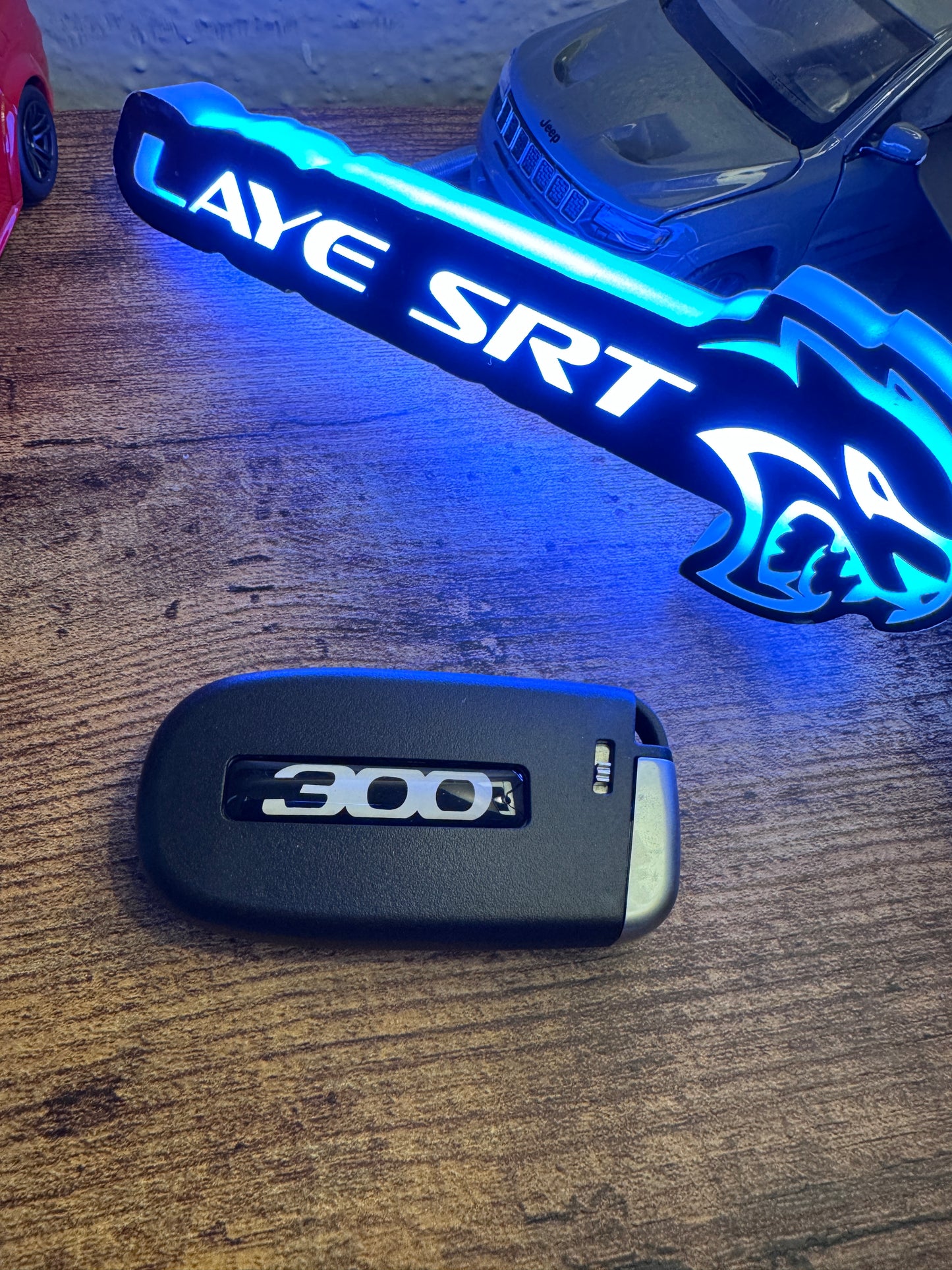 Red, Black, Blue 300 -Hellcat Key Fob Shell for Chrysler 300