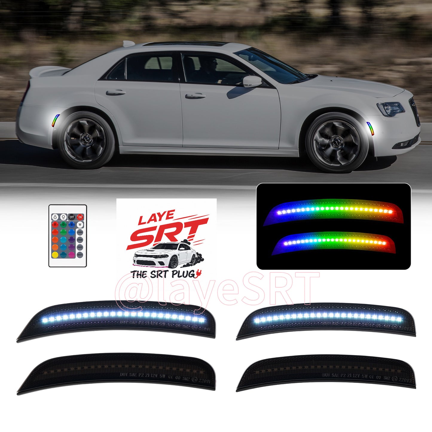 RGB  Chrysler 300 2015
+ Front and Rear Bumper LED
side marker