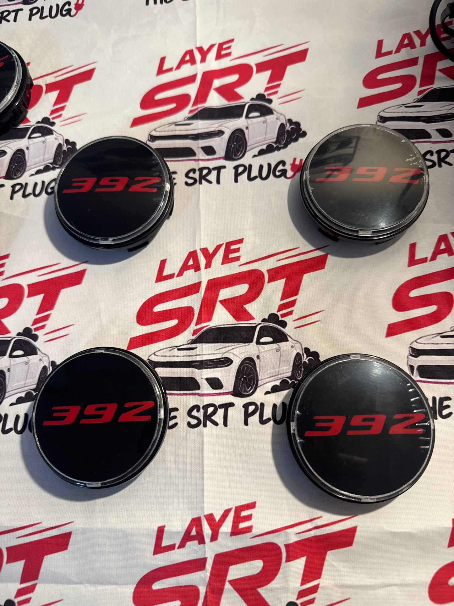 4PCS set SRT - 392 -  // floating illuminated center caps