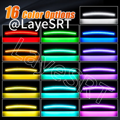 RGB Dodge Charger 2015 +Front+Rear Bumper LED side marker